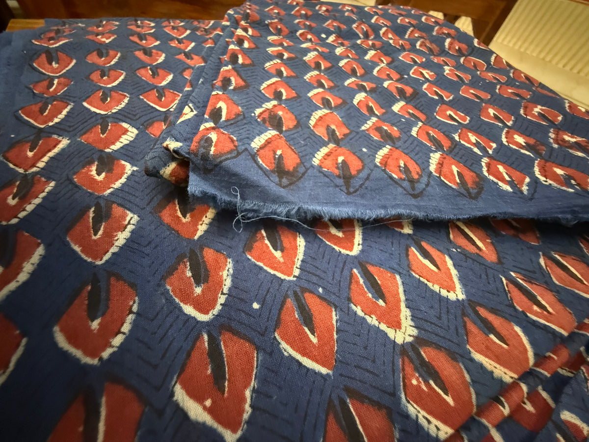 DABU BLOCK PRINTED COTTON FABRIC