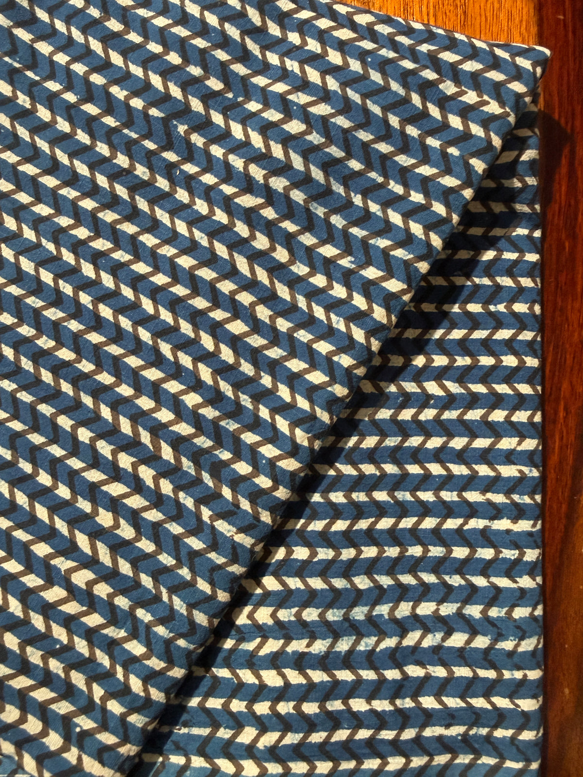INDIGO DABU BLOCK PRINTING COTTON