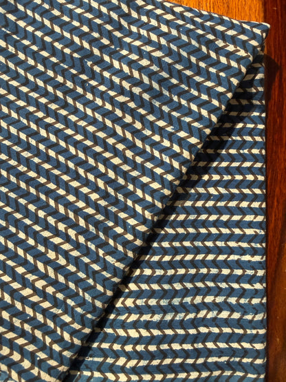 INDIGO DABU BLOCK PRINTING COTTON